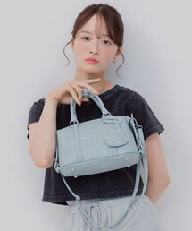 スタッズミニボストンBAG