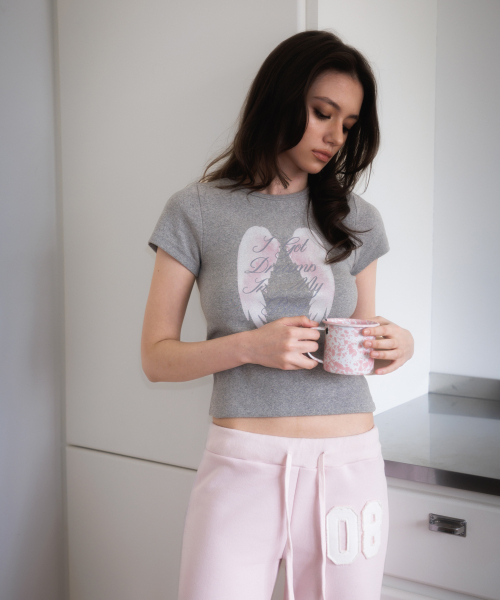 ROSEFRANTZ（ロゼフランツ）の「Angel Wing Lettering T-shirt [Gray]（Tシャツ/カットソー・レディース・アッシュグレー・SMALL/MEDIUM）」の13枚目の写真