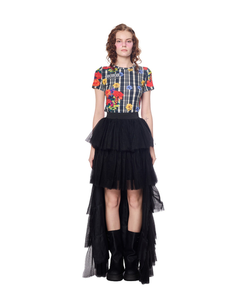 GREEDILOUS(グリディアス)の「Lace Tiered Ruffle long skirt(スカート・レディース・その他・X-SMALL/SMALL/MEDIUM/LARGE)」の1枚目の写真