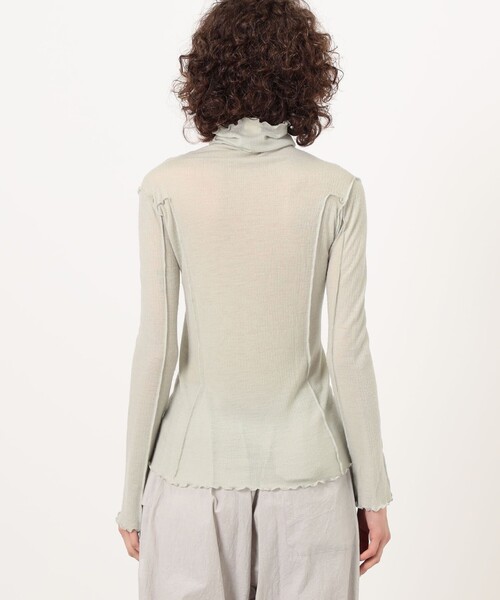BASERANGE(ベースレンジ)の「BASERANGE OMATO TURTLENECK タートルネックトップ(Tシャツ/カットソー・レディース・ライトブルー・S)」の5枚目の写真