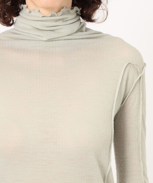 BASERANGE(ベースレンジ)の「BASERANGE OMATO TURTLENECK タートルネックトップ(Tシャツ/カットソー・レディース・ライトブルー・S)」の6枚目の写真
