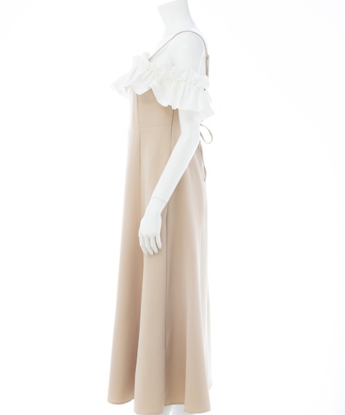 SOELA(ソエラ)の「【INGNI SOELA】フリルバックレースアップワンピース/WEB限定(ワンピース・レディース・ベージュ/ブラック・M)」の22枚目の写真