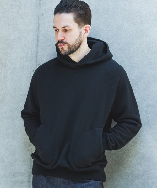 MR.OLIVE(ミスターオリーブ)の「CLASSIC AZUMA FLEECE / HAND WARMER POCKET HOODIE /M263125(パーカー・メンズ・グレー/ブラック/オートミール・MEDIUM/LARGE)」の6枚目の写真