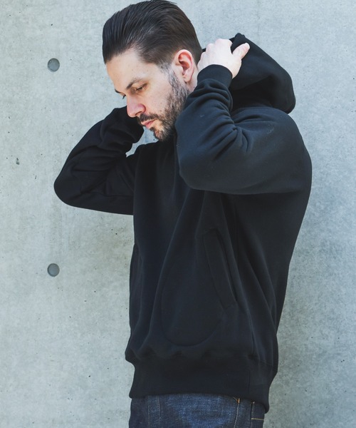 MR.OLIVE(ミスターオリーブ)の「CLASSIC AZUMA FLEECE / HAND WARMER POCKET HOODIE /M263125(パーカー・メンズ・グレー/ブラック/オートミール・MEDIUM/LARGE)」の7枚目の写真