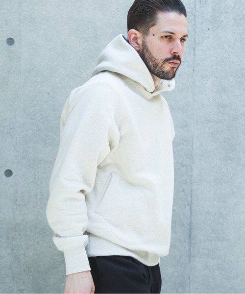 MR.OLIVE(ミスターオリーブ)の「CLASSIC AZUMA FLEECE / HAND WARMER POCKET HOODIE /M263125(パーカー・メンズ・グレー/ブラック/オートミール・MEDIUM/LARGE)」の10枚目の写真