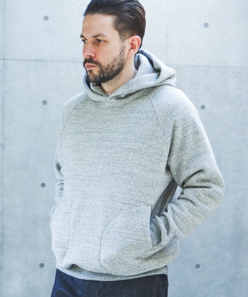 MR.OLIVE(ミスターオリーブ)の「CLASSIC AZUMA FLEECE / HAND WARMER POCKET HOODIE /M263125(パーカー・メンズ・グレー/ブラック/オートミール・MEDIUM/LARGE)」の13枚目の写真