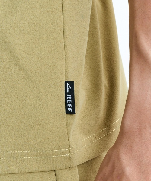 REEF（リーフ）の「REEF 1POINT LOGO RASH TANK ラッシュタンクトップ / 別売りセットアップ対応【2026年春夏モデル】/リーフストレッチuvカットノースリーブ（タンクトップ・メンズ・カーキ/ブラック/ホワイト・MEDIUM/LARGE/X-LARGE/SMALL）」の8枚目の写真