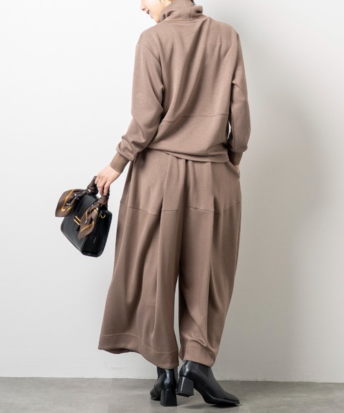 aunt lily(アントリリー)の「フォルムパターンパンツ(その他パンツ・レディース・サンドベージュ/ブラック・S/M/LL/L/3L)」の14枚目の写真