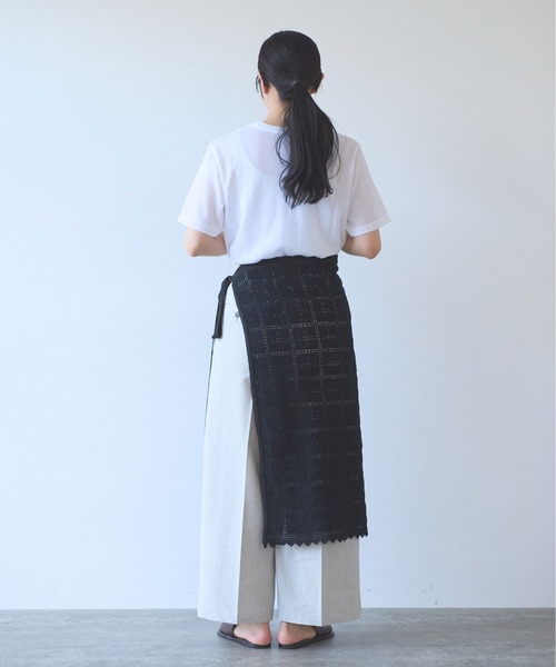 yuni（ユニ　）の「cotton Lace wrap skirt（スカート・レディース・ホワイト・FREE）」の5枚目の写真