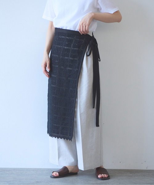 yuni（ユニ　）の「cotton Lace wrap skirt（スカート・レディース・ホワイト・FREE）」の7枚目の写真