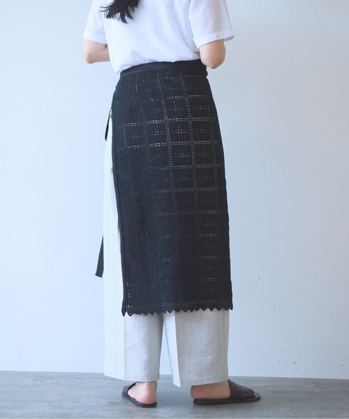 yuni（ユニ　）の「cotton Lace wrap skirt（スカート・レディース・ホワイト・FREE）」の9枚目の写真