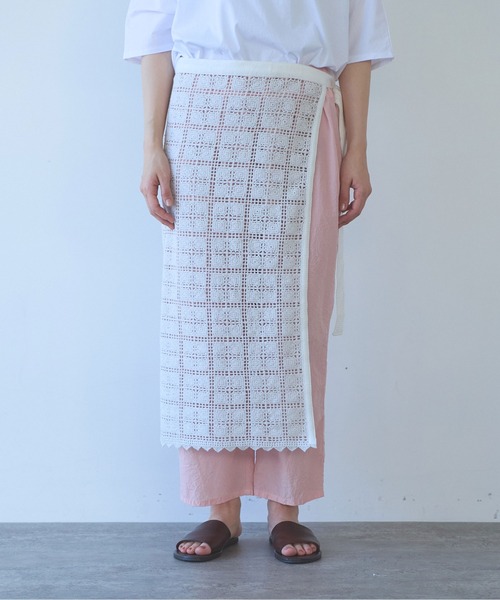 yuni（ユニ　）の「cotton Lace wrap skirt（スカート・レディース・ホワイト・FREE）」の17枚目の写真
