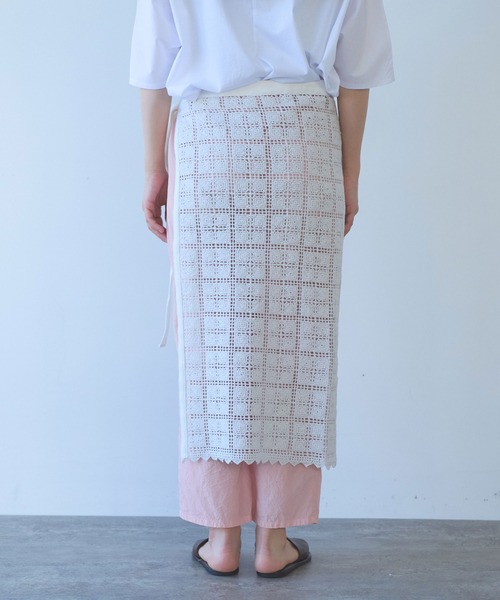 yuni（ユニ　）の「cotton Lace wrap skirt（スカート・レディース・ホワイト・FREE）」の19枚目の写真