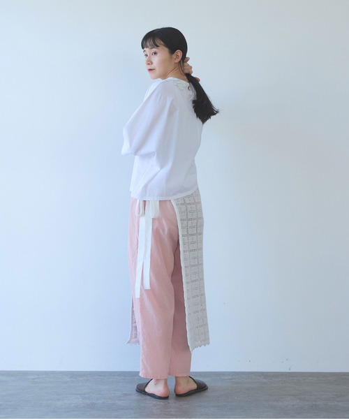 yuni（ユニ　）の「cotton Lace wrap skirt（スカート・レディース・ホワイト・FREE）」の11枚目の写真