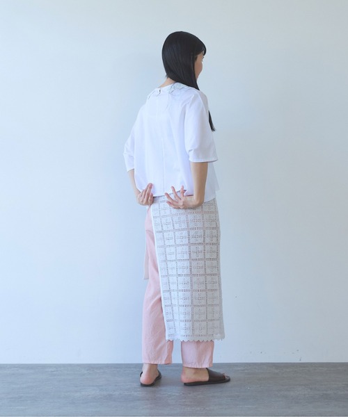 yuni（ユニ　）の「cotton Lace wrap skirt（スカート・レディース・ホワイト・FREE）」の12枚目の写真