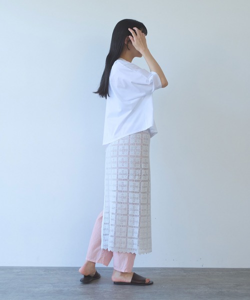 yuni（ユニ　）の「cotton Lace wrap skirt（スカート・レディース・ホワイト・FREE）」の13枚目の写真
