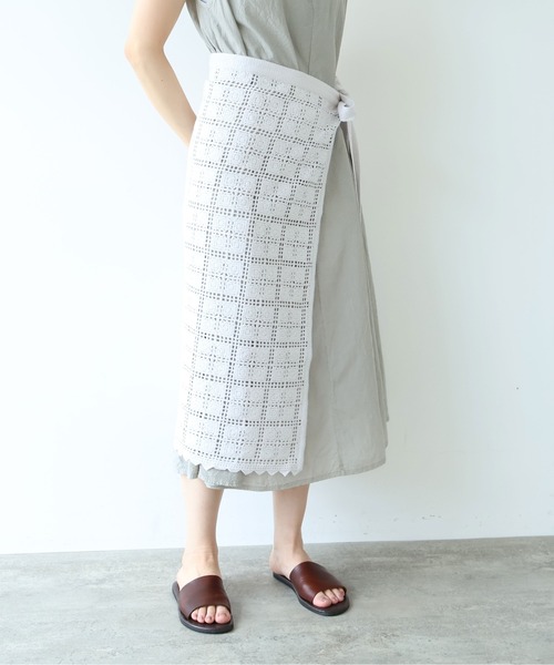 yuni（ユニ　）の「△cotton Lace wrap skirt（スカート・レディース・ホワイト・FREE）」の17枚目の写真