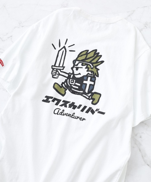 LUMBER(ランバー)の「プリントTシャツ 半袖(Tシャツ/カットソー・メンズ・カーキ/ホワイト/ブラック系1/ベージュ系2/ベージュ系/ブラック系3/ホワイト系6/ネイビー系1/ホワイト系4/ホワイト系1/ブラック/ホワイト系/ライトブルー/ベージュ系5/ホワイト系8/ブルー系1/ホワイト系7/ベージュ系4/ブルー系/ブラック系/カーキ系/ネイビー/ベージュ/ブラック系4/ブラック系2/ホワイト系5/ネイビー系/ベージュ系3/ホワイト系3/ベージュ系1/スモークピンク/ホワイト系2・L/M/XL)」の2枚目の写真