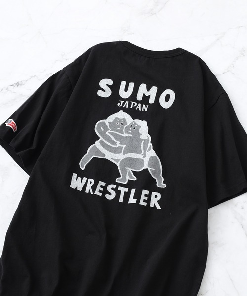 LUMBER(ランバー)の「プリントTシャツ 半袖(Tシャツ/カットソー・メンズ・カーキ/ホワイト/ブラック系1/ベージュ系2/ベージュ系/ブラック系3/ホワイト系6/ネイビー系1/ホワイト系4/ホワイト系1/ブラック/ホワイト系/ライトブルー/ベージュ系5/ホワイト系8/ブルー系1/ホワイト系7/ベージュ系4/ブルー系/ブラック系/カーキ系/ネイビー/ベージュ/ブラック系4/ブラック系2/ホワイト系5/ネイビー系/ベージュ系3/ホワイト系3/ベージュ系1/スモークピンク/ホワイト系2・L/M/XL)」の12枚目の写真