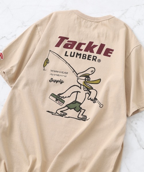 LUMBER(ランバー)の「プリントTシャツ 半袖(Tシャツ/カットソー・メンズ・カーキ/ホワイト/ブラック系1/ベージュ系2/ベージュ系/ブラック系3/ホワイト系6/ネイビー系1/ホワイト系4/ホワイト系1/ブラック/ホワイト系/ライトブルー/ベージュ系5/ホワイト系8/ブルー系1/ホワイト系7/ベージュ系4/ブルー系/ブラック系/カーキ系/ネイビー/ベージュ/ブラック系4/ブラック系2/ホワイト系5/ネイビー系/ベージュ系3/ホワイト系3/ベージュ系1/スモークピンク/ホワイト系2・L/M/XL)」の22枚目の写真