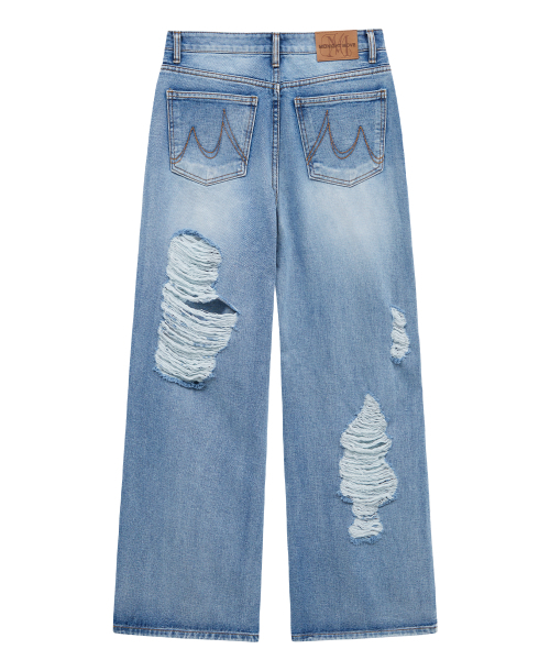 Midnight Move（ミッドナイトムーブ）の「vt dg pants (blue)（デニムパンツ・レディース・その他・SMALL/MEDIUM）」の3枚目の写真