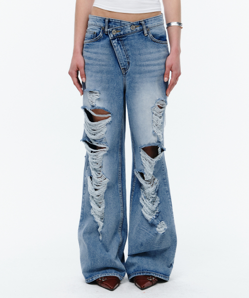 Midnight Move（ミッドナイトムーブ）の「vt dg pants (blue)（デニムパンツ・レディース・その他・SMALL/MEDIUM）」の4枚目の写真