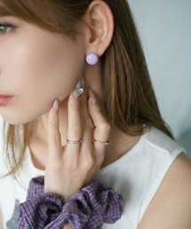 【SANSeLF】パステルボールピアス saa26s084