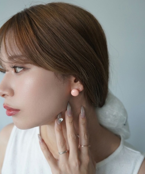 SANSeLF(サンセルフ)の「【SANSeLF】パステルボールピアス saa26s084(ピアス(両耳用)・レディース・パープル/ブルー/ピンク・FREE)」の3枚目の写真