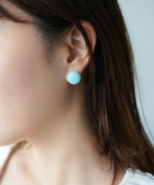 SANSeLF(サンセルフ)の「【SANSeLF】パステルボールピアス saa26s084(ピアス(両耳用)・レディース・パープル/ブルー/ピンク・FREE)」の7枚目の写真