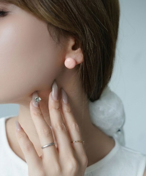 SANSeLF(サンセルフ)の「【SANSeLF】パステルボールピアス saa26s084(ピアス(両耳用)・レディース・パープル/ブルー/ピンク・FREE)」の9枚目の写真