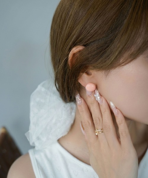 SANSeLF(サンセルフ)の「【SANSeLF】パステルボールピアス saa26s084(ピアス(両耳用)・レディース・パープル/ブルー/ピンク・FREE)」の10枚目の写真
