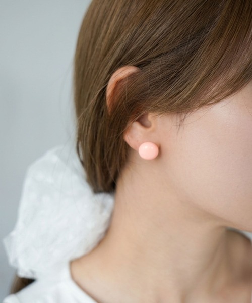 SANSeLF(サンセルフ)の「【SANSeLF】パステルボールピアス saa26s084(ピアス(両耳用)・レディース・パープル/ブルー/ピンク・FREE)」の11枚目の写真