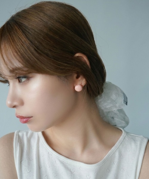 SANSeLF(サンセルフ)の「【SANSeLF】パステルボールピアス saa26s084(ピアス(両耳用)・レディース・パープル/ブルー/ピンク・FREE)」の8枚目の写真
