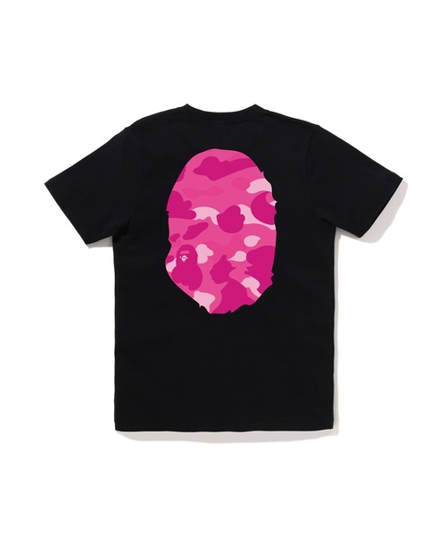 A BATHING APE(アベイシングエイプ)の「COLOR CAMO BIG APE HEAD TEE(Tシャツ/カットソー・レディース・ブラック×ピンク/ホワイト×ピンク/ブラック×ブルー/ホワイト×ネイビー・X-SMALL/MEDIUM/SMALL)」の6枚目の写真