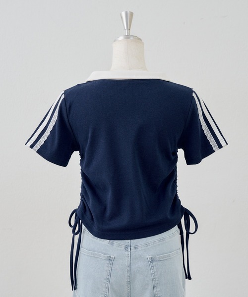 continuer de NICE CLAUP（コンティニューデナイスクラップ）の「キラロゴユニT（Tシャツ/カットソー・レディース・ボルドー/ネイビー/アイボリー・FREE）」の13枚目の写真