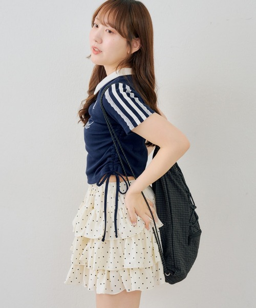 continuer de NICE CLAUP（コンティニューデナイスクラップ）の「キラロゴユニT（Tシャツ/カットソー・レディース・ボルドー/ネイビー/アイボリー・FREE）」の5枚目の写真