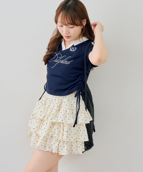 continuer de NICE CLAUP（コンティニューデナイスクラップ）の「キラロゴユニT（Tシャツ/カットソー・レディース・ボルドー/ネイビー/アイボリー・FREE）」の9枚目の写真