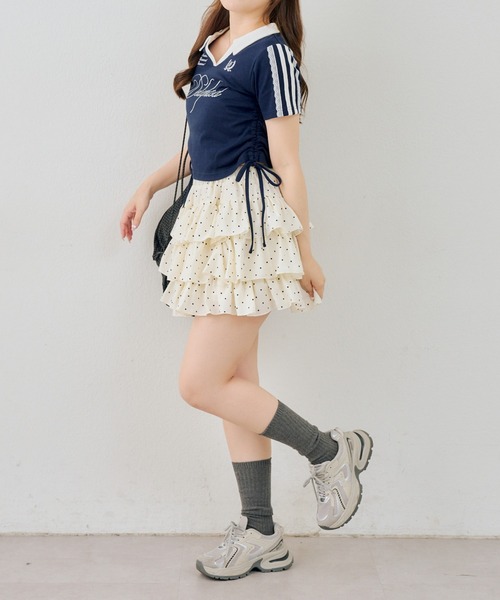 continuer de NICE CLAUP（コンティニューデナイスクラップ）の「キラロゴユニT（Tシャツ/カットソー・レディース・ボルドー/ネイビー/アイボリー・FREE）」の7枚目の写真