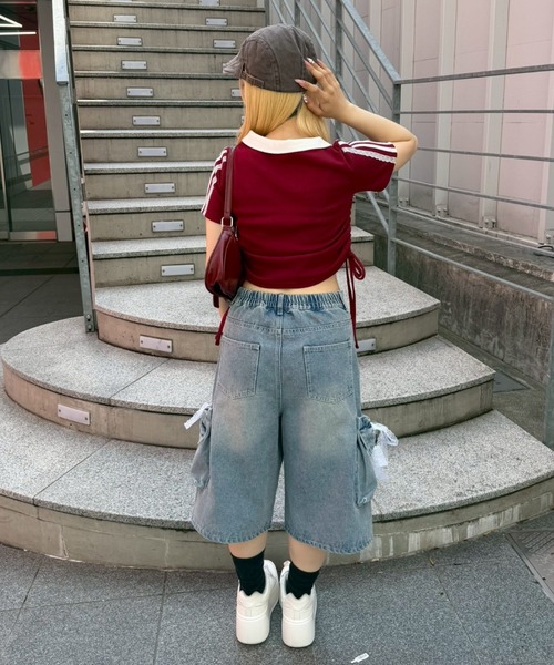 continuer de NICE CLAUP（コンティニューデナイスクラップ）の「キラロゴユニT（Tシャツ/カットソー・レディース・ボルドー/ネイビー/アイボリー・FREE）」の19枚目の写真