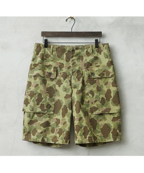 WAIPER.inc(ワイパーインク)の「WAIPER.inc 米軍 1940's U.S.M.C. P-44 HBT モンキーショートパンツ ダックハンターカモ【WP1151】(その他パンツ・メンズ・カモフラージュ・XL/L/M)」の1枚目の写真
