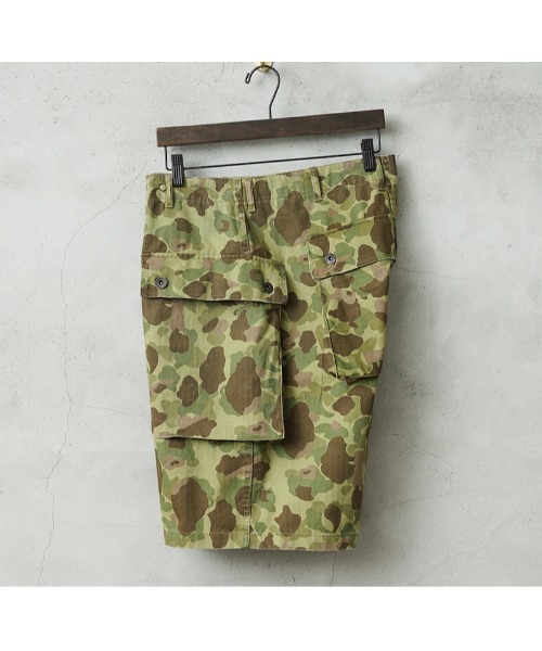 WAIPER.inc(ワイパーインク)の「WAIPER.inc 米軍 1940's U.S.M.C. P-44 HBT モンキーショートパンツ ダックハンターカモ【WP1151】(その他パンツ・メンズ・カモフラージュ・XL/L/M)」の2枚目の写真