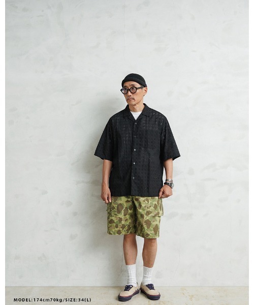 WAIPER.inc(ワイパーインク)の「WAIPER.inc 米軍 1940's U.S.M.C. P-44 HBT モンキーショートパンツ ダックハンターカモ【WP1151】(その他パンツ・メンズ・カモフラージュ・XL/L/M)」の4枚目の写真