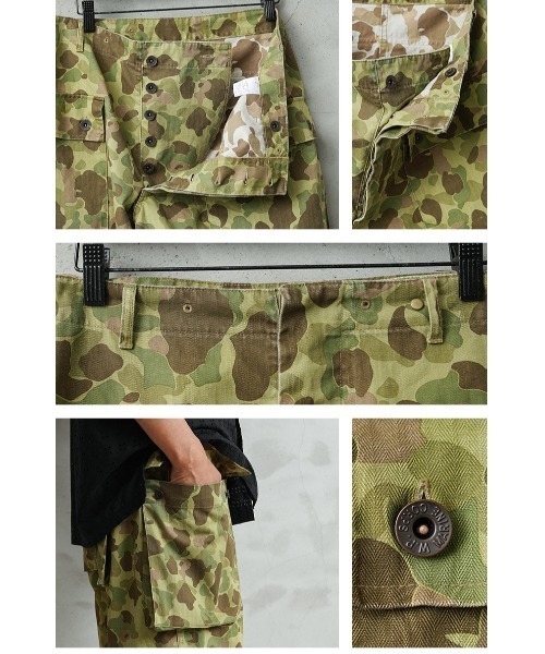 WAIPER.inc(ワイパーインク)の「WAIPER.inc 米軍 1940's U.S.M.C. P-44 HBT モンキーショートパンツ ダックハンターカモ【WP1151】(その他パンツ・メンズ・カモフラージュ・XL/L/M)」の14枚目の写真