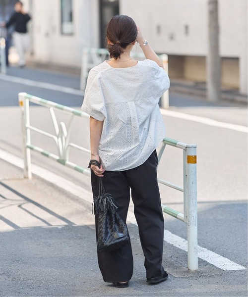 JOURNAL STANDARD（ジャーナルスタンダード）の「《追加5》【撥水/接触冷感/洗える/UVカット】リネンナイロンストレッチワイドパンツ（その他パンツ・レディース・ブラック/ベージュ系その他/グレー/アイボリー・38/40/36/34）」の15枚目の写真