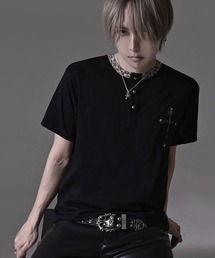 RUDOL（ルドル）の「『RUDOL/ルドル』クロスワッペンヘンリーネックTEE（Tシャツ/カットソー）」