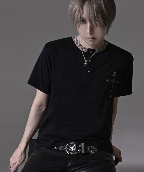 RUDOL "Cross‑Wappen Henley" T‑shirt