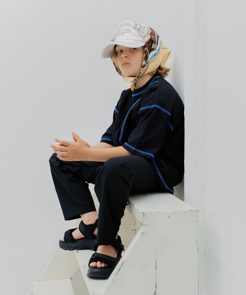 GLOBAL WORK(グローバルワーク)の「サラサラ快適DRYステッチT/714688(Tシャツ/カットソー・キッズ・ブラウン/ライトグレー/ブラック・140cm/150cm/130cm/160cm)」の7枚目の写真