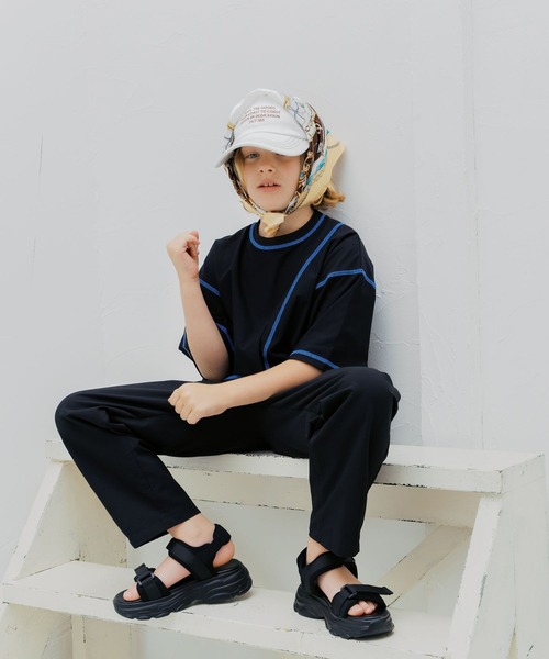 GLOBAL WORK(グローバルワーク)の「サラサラ快適DRYステッチT/714688(Tシャツ/カットソー・キッズ・ブラウン/ライトグレー/ブラック・140cm/150cm/130cm/160cm)」の10枚目の写真