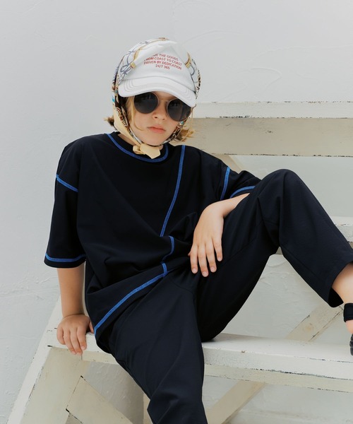 GLOBAL WORK(グローバルワーク)の「サラサラ快適DRYステッチT/714688(Tシャツ/カットソー・キッズ・ブラウン/ライトグレー/ブラック・140cm/150cm/130cm/160cm)」の17枚目の写真