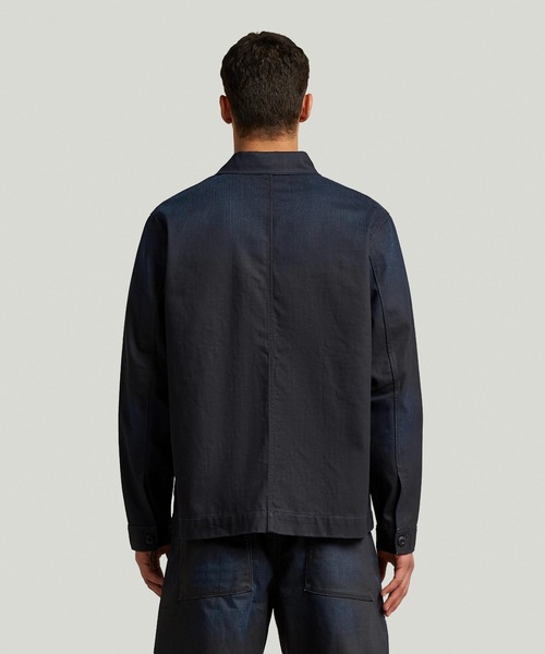 G-STAR(ジースター)の「Correct Regular Overshirt/クリーンデザインレギュラーデニムシャツジャケット(シャツ/ブラウス・メンズ・ダークインディゴブルー・LARGE/SMALL/MEDIUM)」の2枚目の写真
